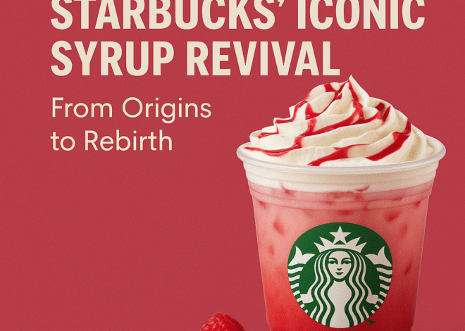 The Return of Raspberry: Starbucks’ Iconic Syrup Revival – From Origins to Rebirth